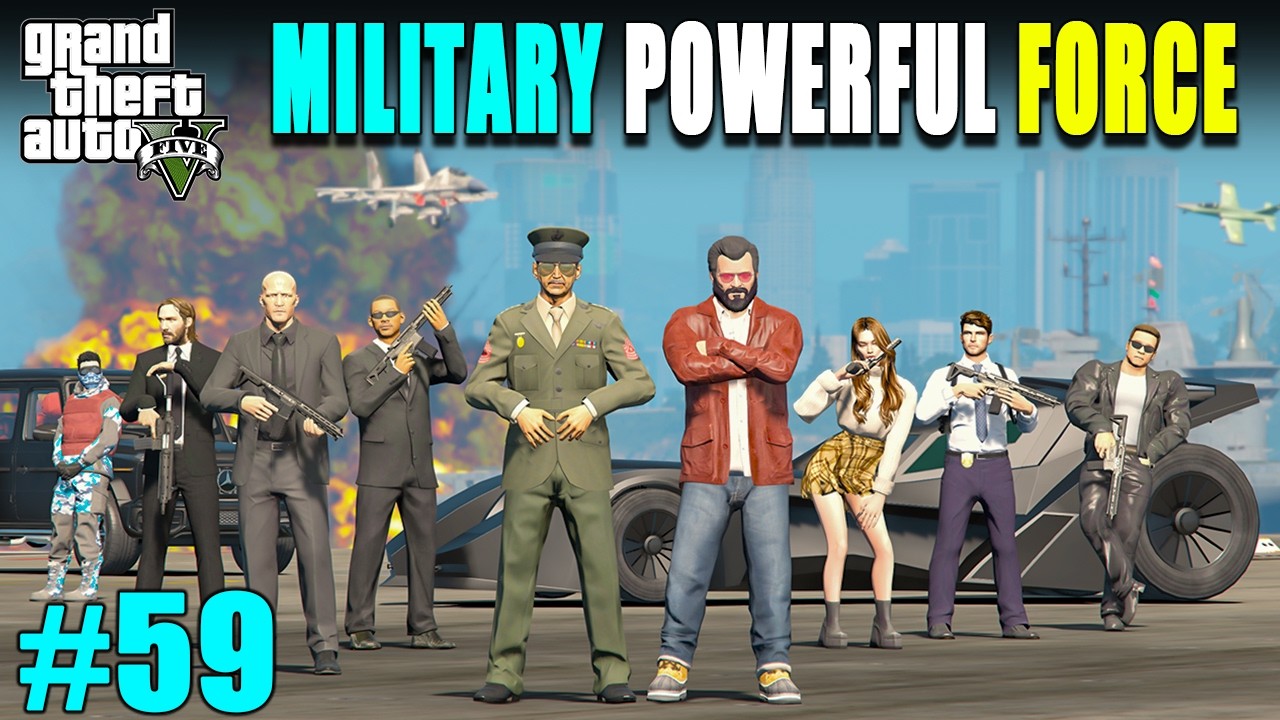 MILITARY PROVIDES A POWERFUL FORCE FOR MICHAEL FIGHT | GTA 5 GAMEPLAY #59