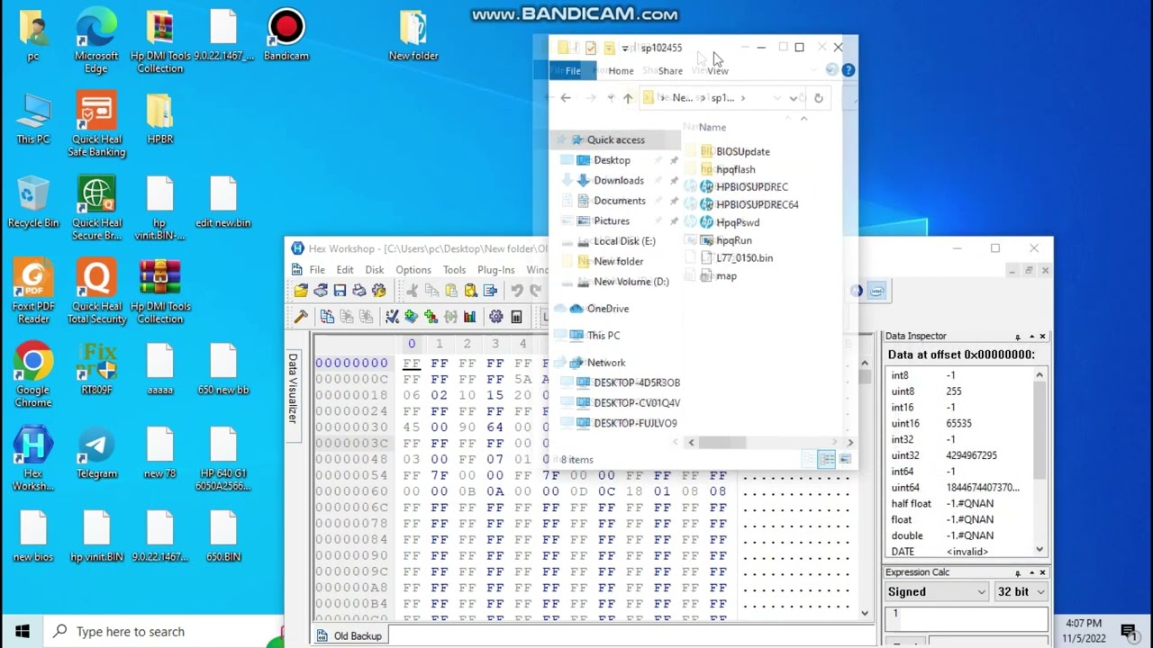 HP 16MB Bios Editing # Hp 650 G1 # By Hex Editior # Deepak Gautam