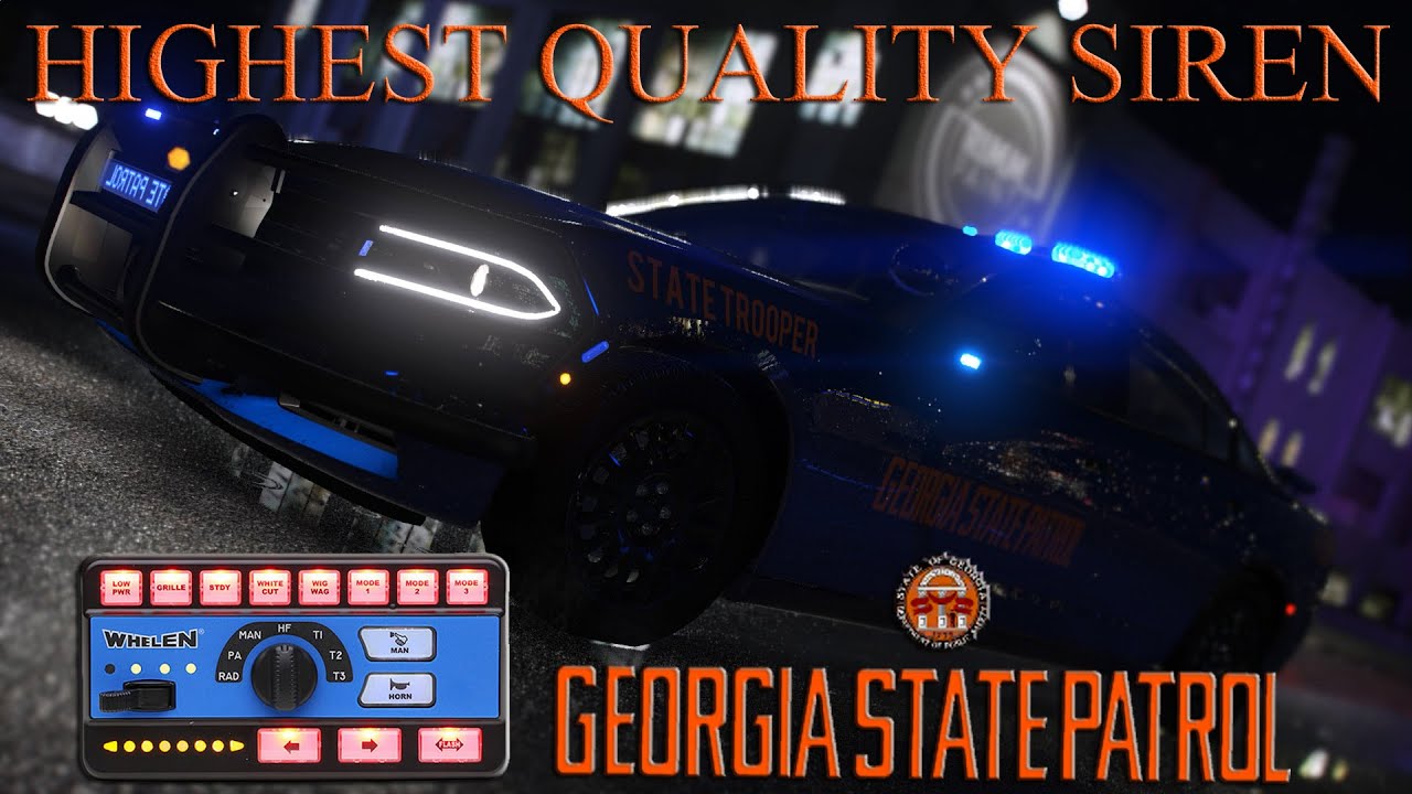 GTA 5 | The Definitive GSP SIREN PACK! | Georgia State Patrol Siren Pack (NO LONGER AVAILABLE)