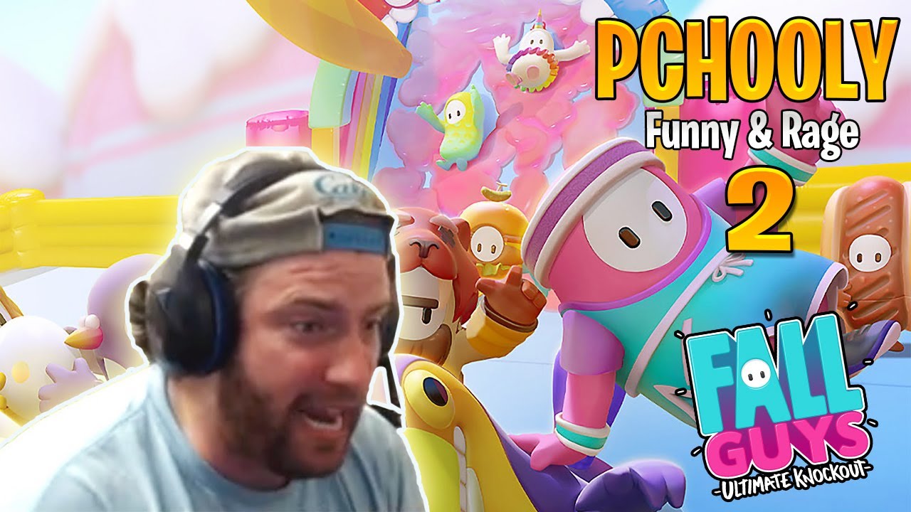 PCHOOLY FALL GUYS ULTIMATE FUNNY MEGA RAGE COMPILATION #2
