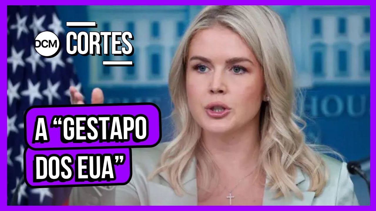 PORTA-VOZ DE TRUMP ATACA JORNALISTA APÓS SER CONFRONTA SOBRE ICE
