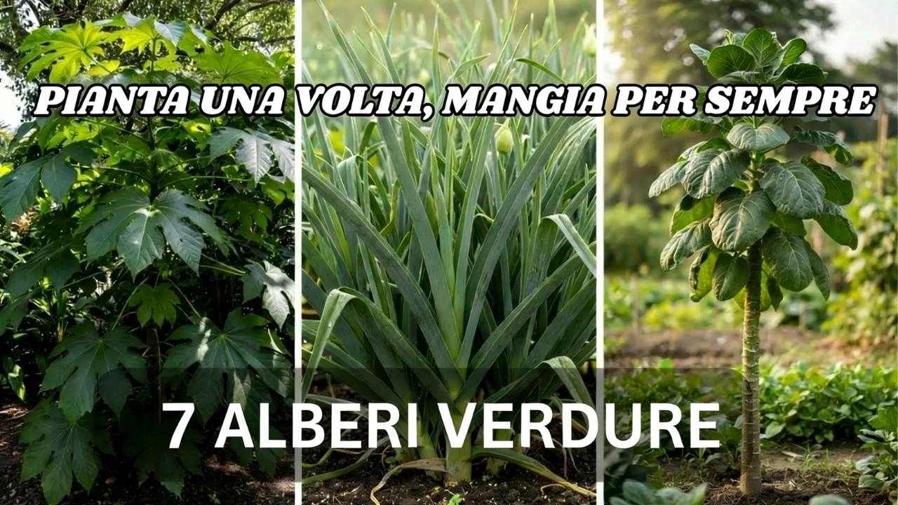 Queste 7 verdure crescono come alberi da frutto! Piantale una volta, mangia per sempre