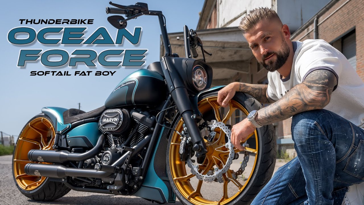 Thunderbike Ocean Force - customized Harley-Davidson Fat Boy