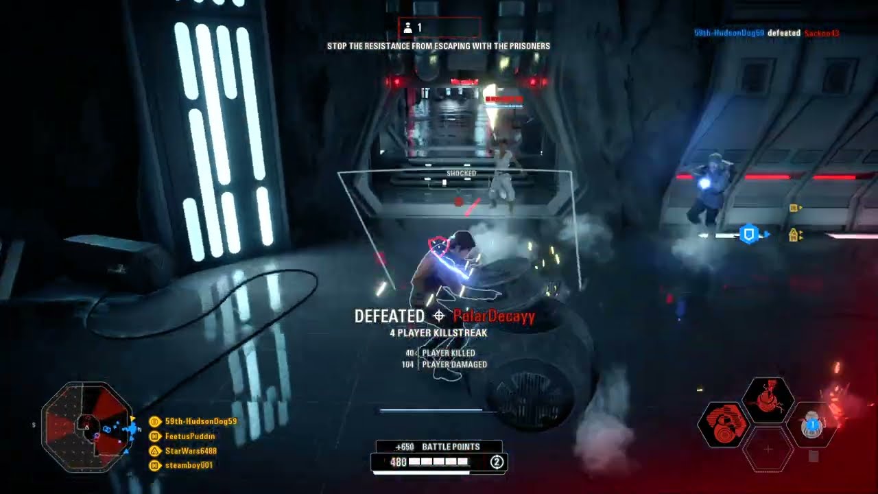 BB-9E defends StarKiller Base from destruction || Battlefront 2