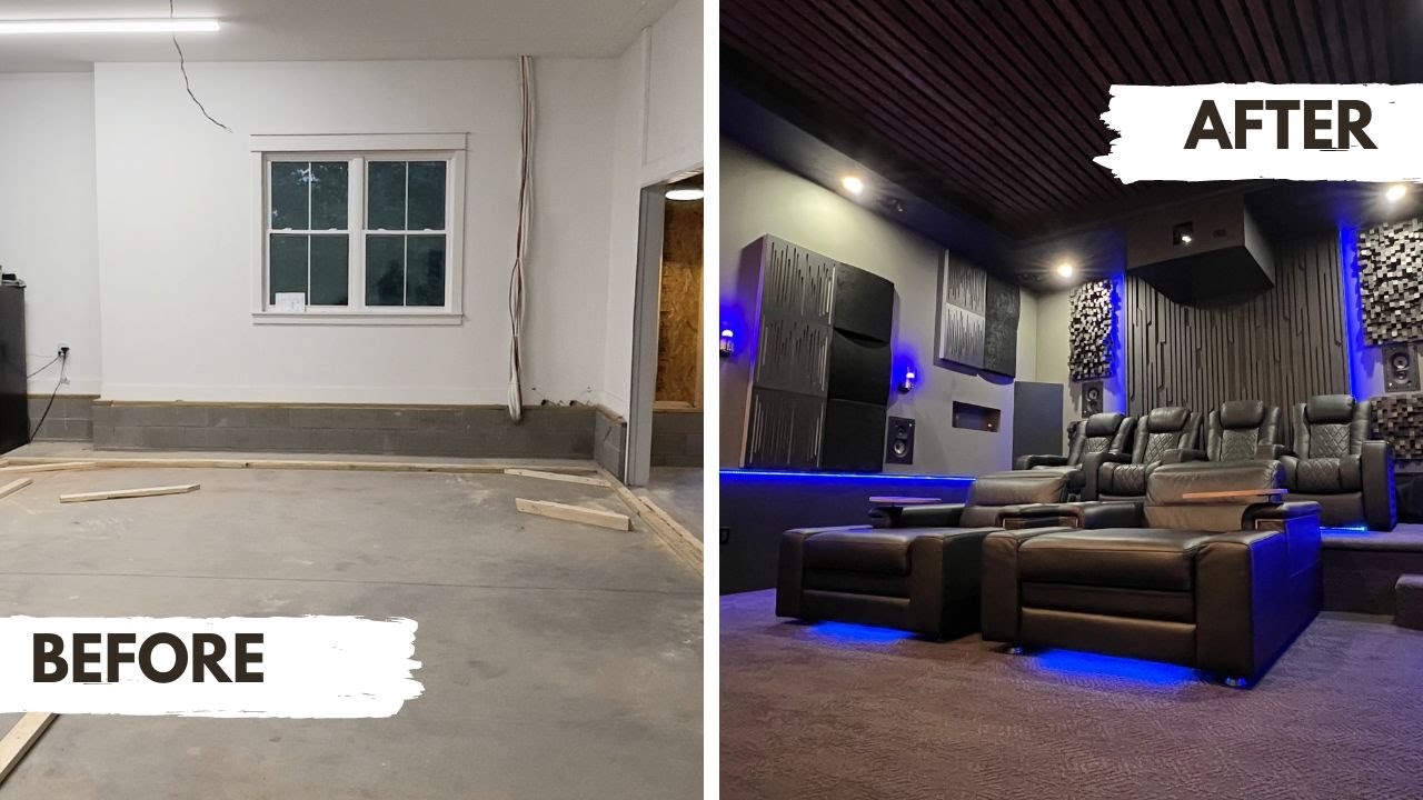 ПОЛНЫЙ 9.2.6 8K Dolby Atmos Garage КОНВЕРТИРОВАННЫЙ для тура по домашнему кинотеатру!