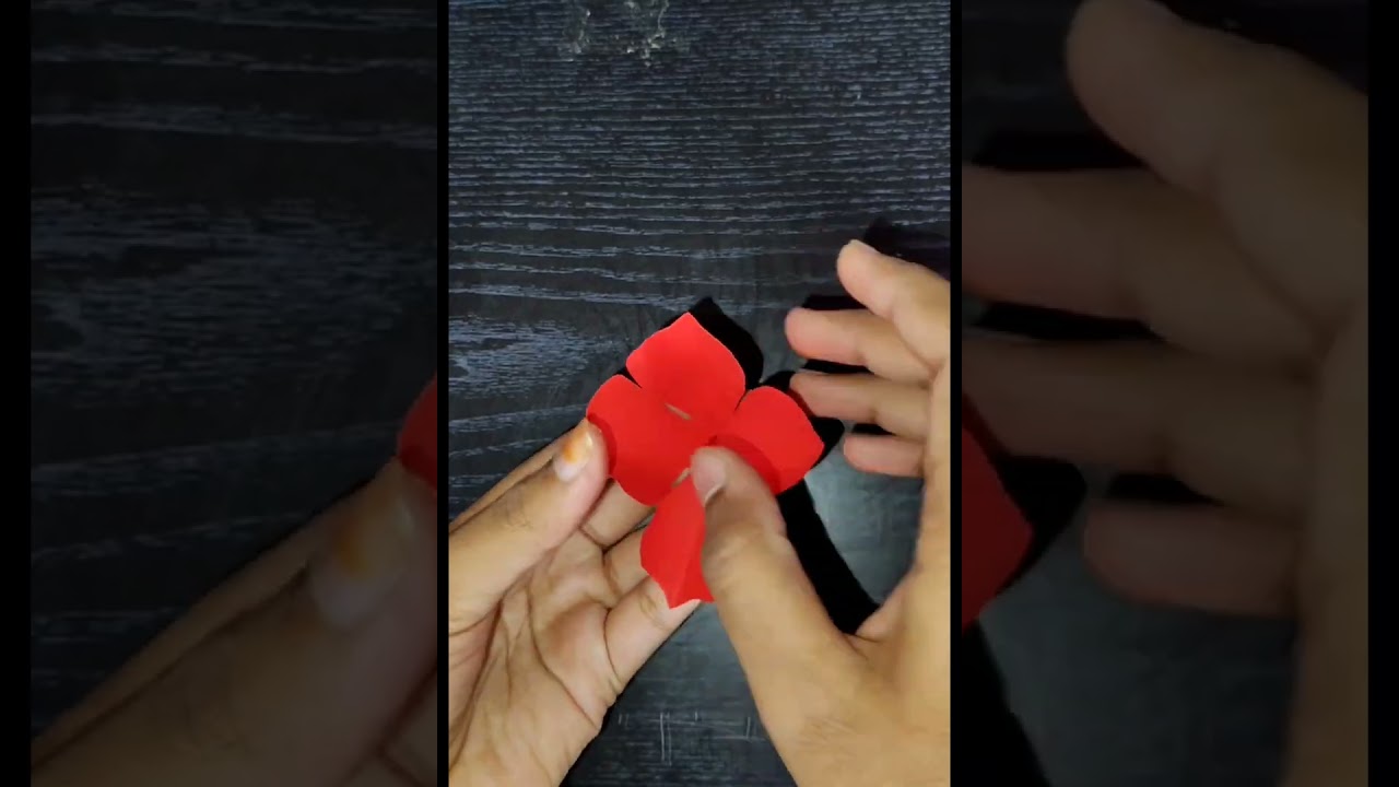 DIY Paper rose 🌹 easy craft  #paperflower #rose #diycrafts 