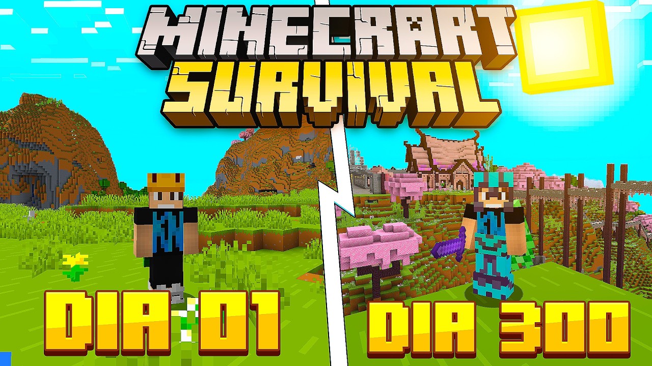 COMO EU SOBREVIVI 100 DIAS NO MINECRAFT SURVIVAL 1.20 - O FILME