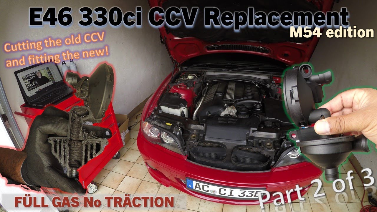 BMW E46 330i CCV Refresh M54 NO intake manifold removal! Part 2