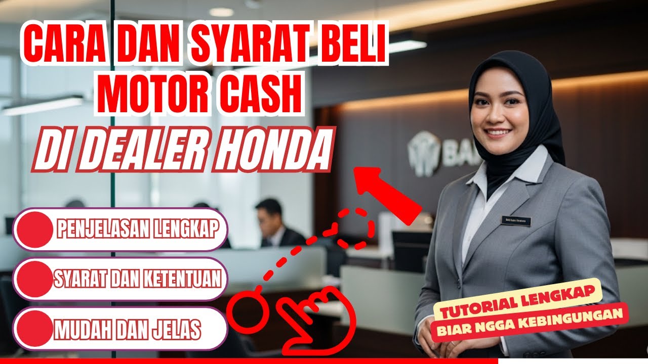 Cara dan Syarat Beli Motor Cash di Dealer Honda