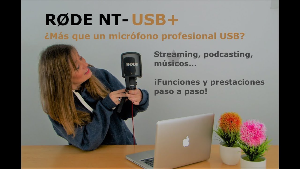 RODE NT-USB+. Para streamers, podcasters y músicos. ¡Micrófono USB todo en uno para profesionales!