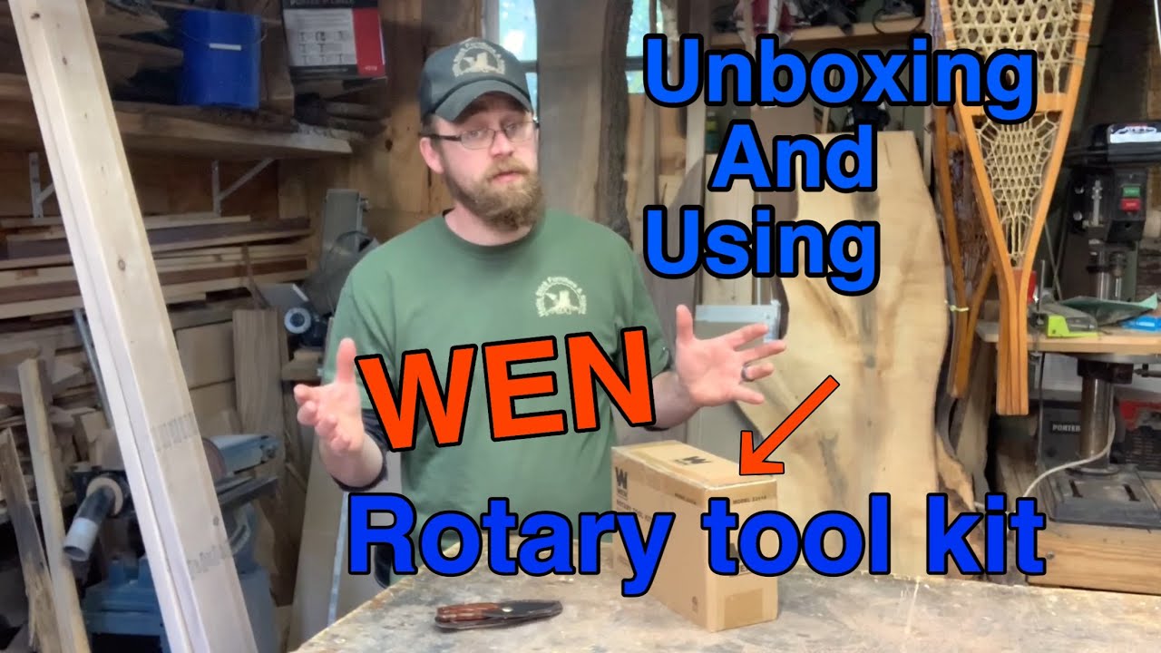 New WEN rotary tool unboxing and using .