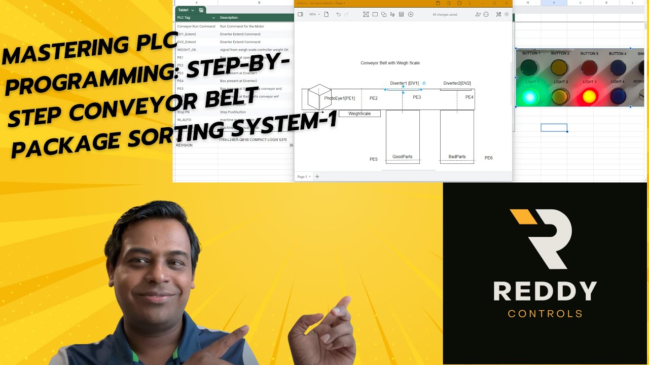 Mastering PLC Programming: Step-by-Step Conveyor Belt Package Sorting System