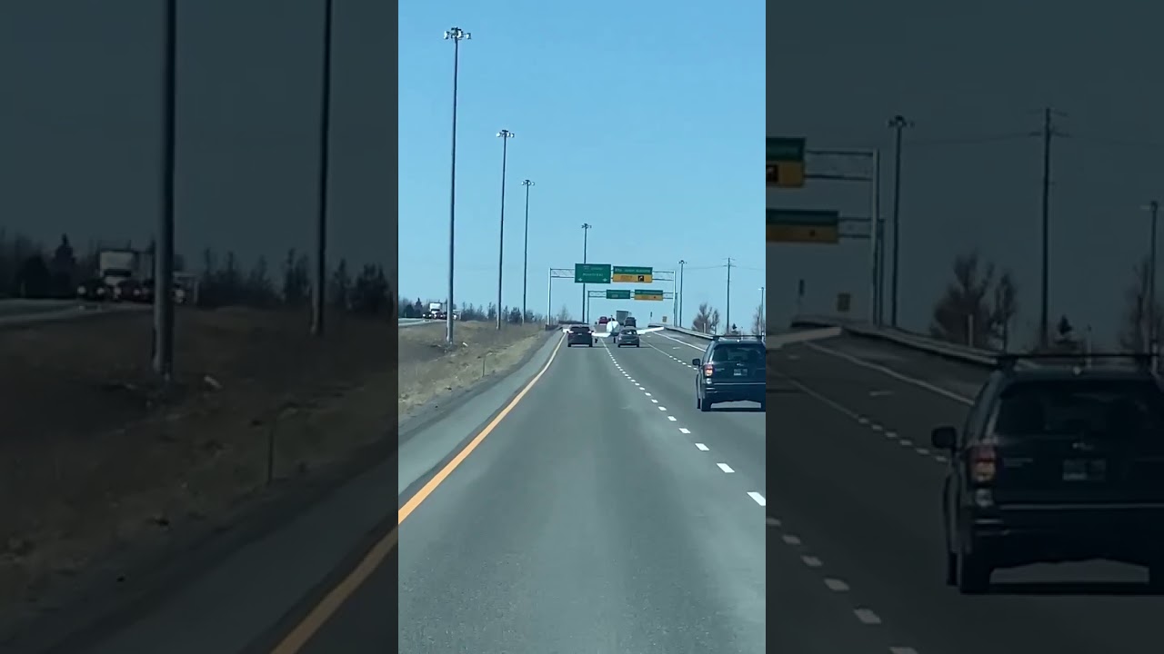 Atterissage sur l'Autoroute 40, Cap-Rouge, Québec | 2020-04-16