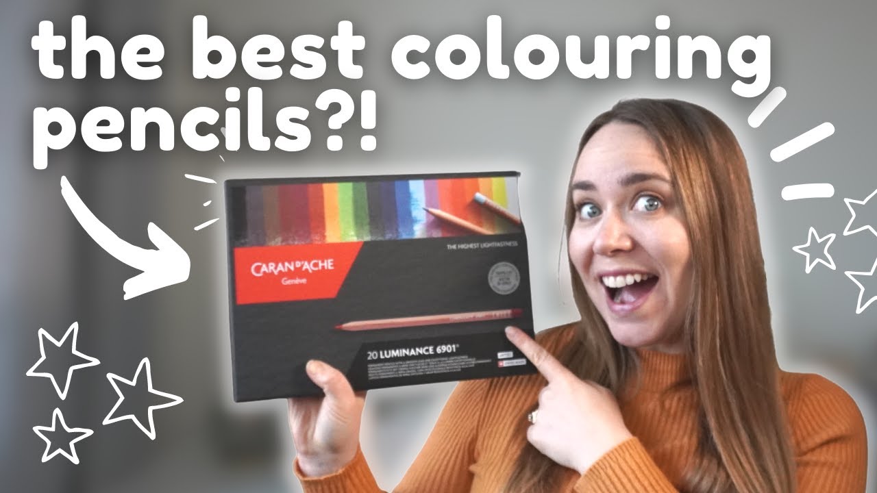 UNBOXING Caran D'Ache Luminance Colour Pencils, Testing and First Impressions