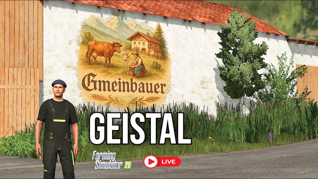 FARMING SIMULATOR 25 - NEW EUROPE MAP GEISTAL | ANIMAL FARM AND APPLE TREES FS25