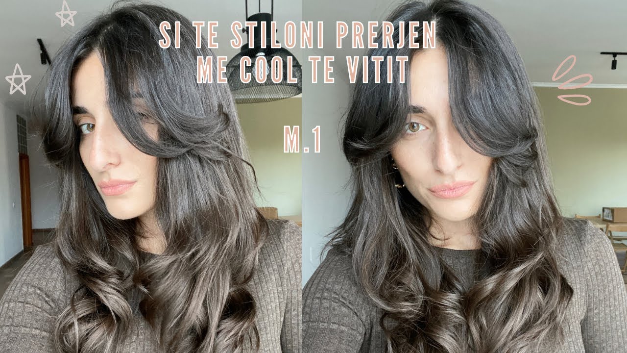 M.1 SI TE STILONI PRERJEN ME COOL TE VITIT |  CURTAIN BANGS | FLOKE TE SHENDETSHEM | ROMINA GJINALI