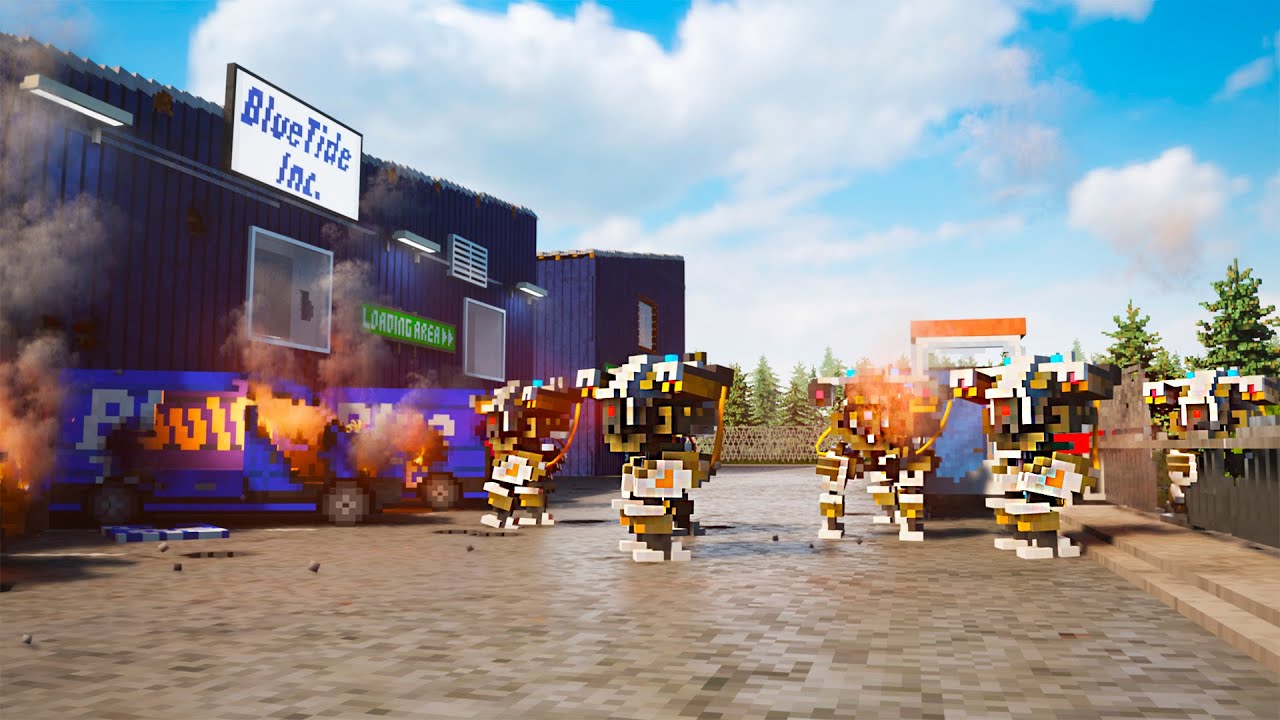 Battle with robots for the factory Mega Teardown
