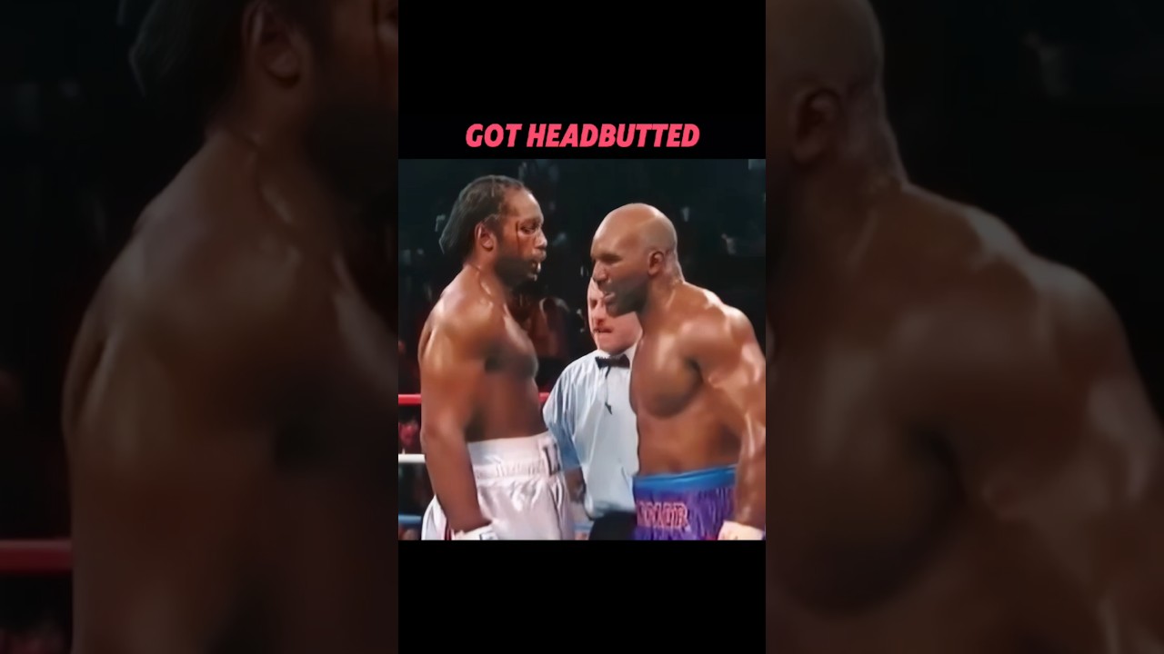 Holyfield&rsquo;s headbutt victim - vs Lennox Lewis II 1999 #sports #boxing #evanderholyfield #lennoxlewis
