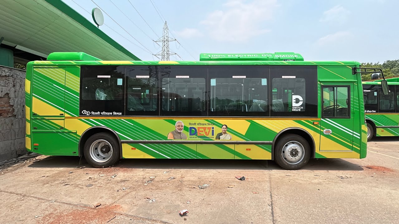 PMI Bus Full Details Video | Dwarka DTC Bus Depot Me aayi Orange PMI 