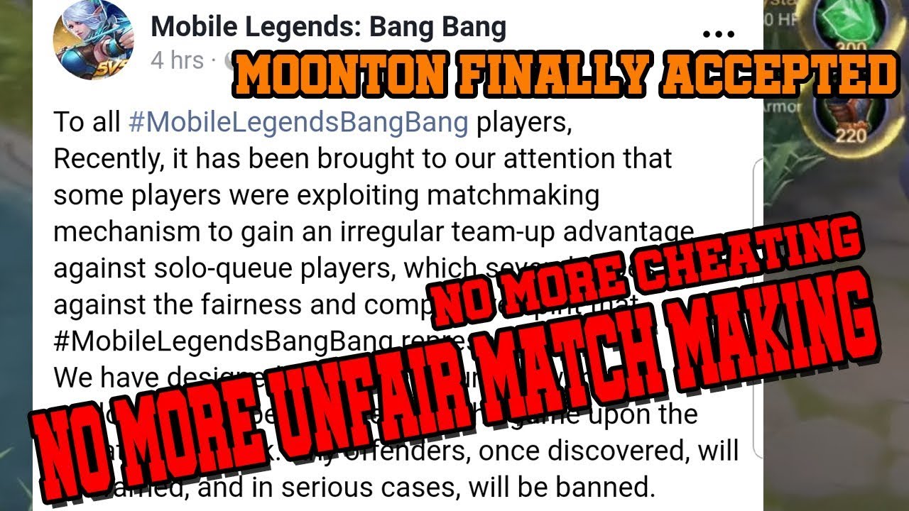 Moonton Finally accepted BIGGEST PROBLEM UnFair MATCHMAKING 22 and 221 l Mobile Legends