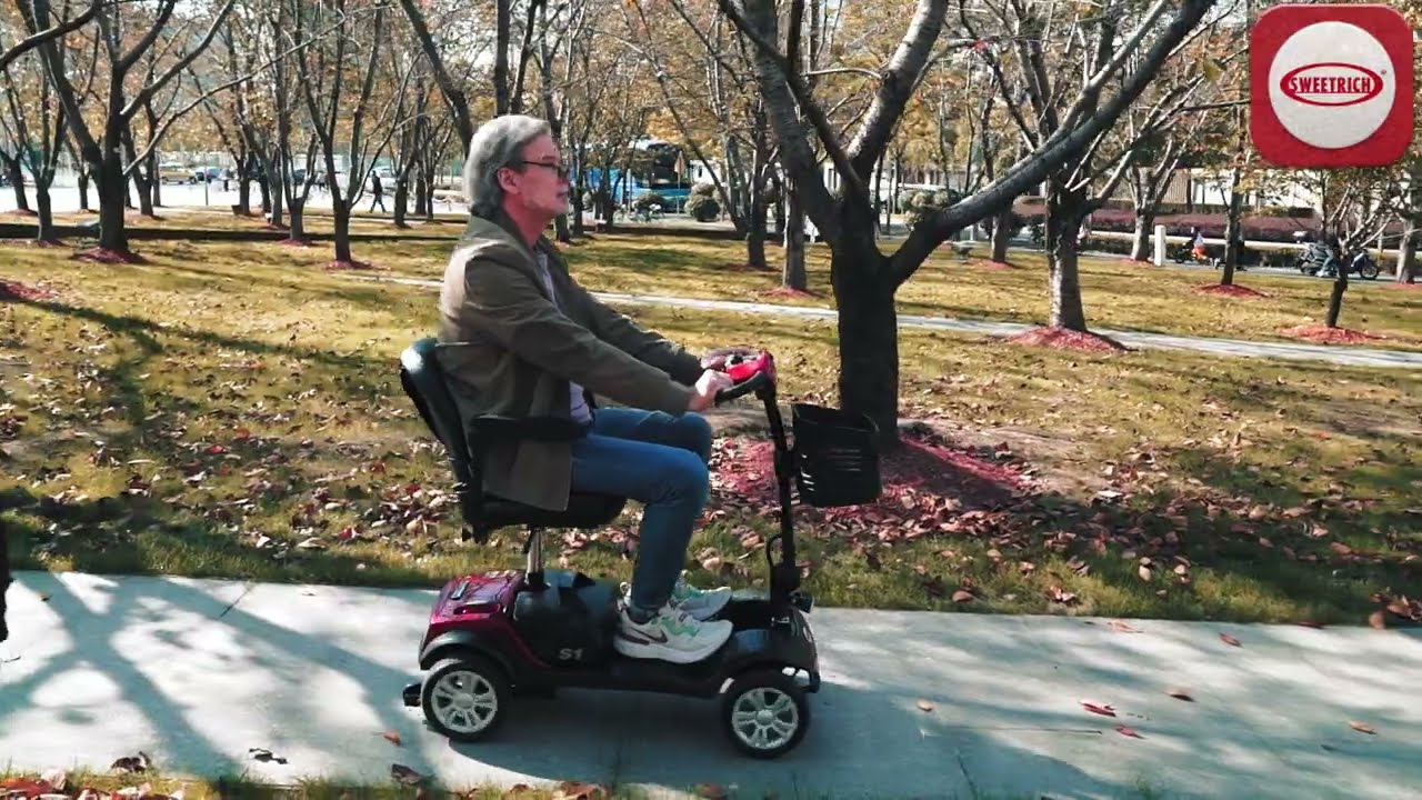 Scooter &Eacute;lectrique Pliable Ride66 S1 plus pour Seniors et pmr