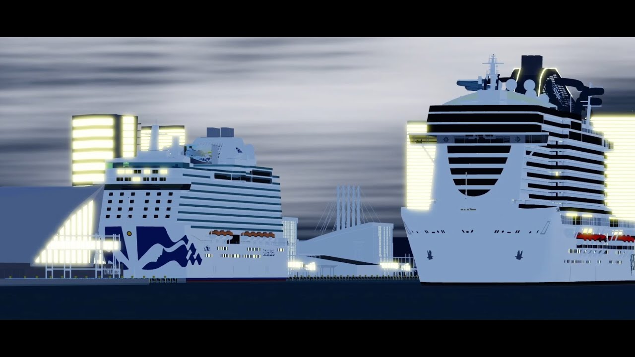 CLS: ANE - Disney Dream, MSC Seaside port departure! (Including a horn battle.)