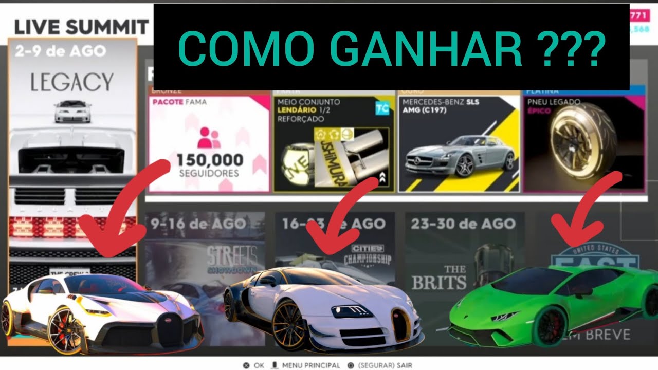 COMO GANHAR OS PREMIOS EXCLUSIVOS DA LIVE SUMMIT NO THE CREW 2??? COMO FUNCIONA??? TUDO SOBRE!!!