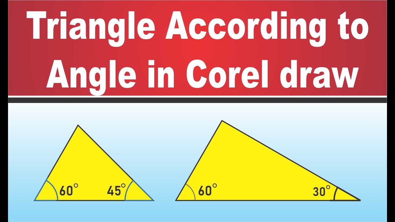 Coreldraw tips & tricks, Draw triangles in coreldraw, making triangle in coreldraw acording to angle