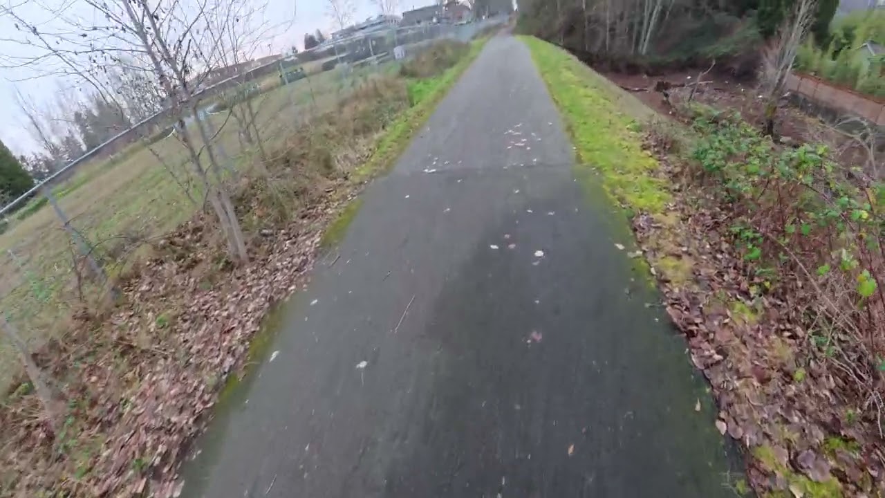 Rollerblading Interurban Trail with Helmet Mount (4K 60fps)
