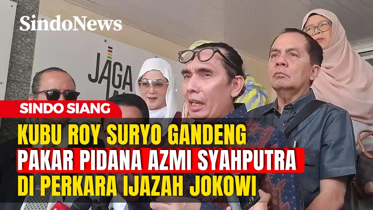 Kubu Roy Suryo Gandeng Azmi Syahputra di Perkara Ijazah Jokowi, Jadi Saksi Ahli | Sindo Siang |26/02