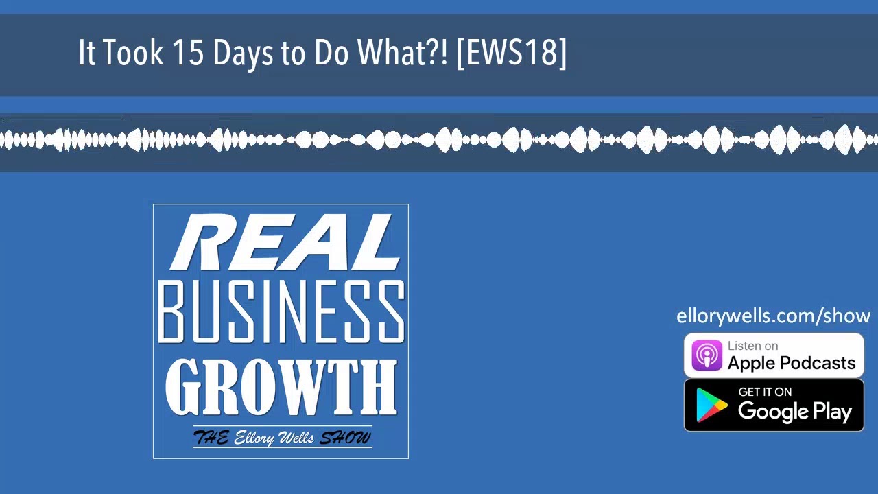 It Took 15 Days to Do What?! [EWS18]
