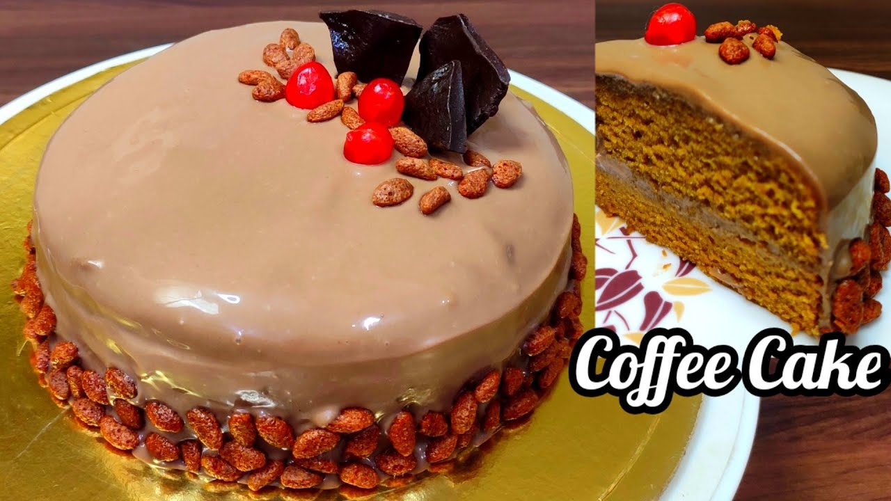 Coffee Cake,Eggless Coffee Cake,Easy and Simple Ingredients Cake,Eggless birthday cake