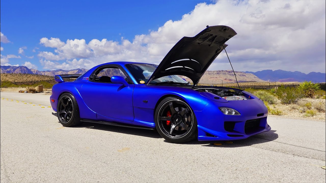 JDM Legend The Mazda RX7 FD: Exhaust Sound, Flybys, Loud Revs +Donuts!