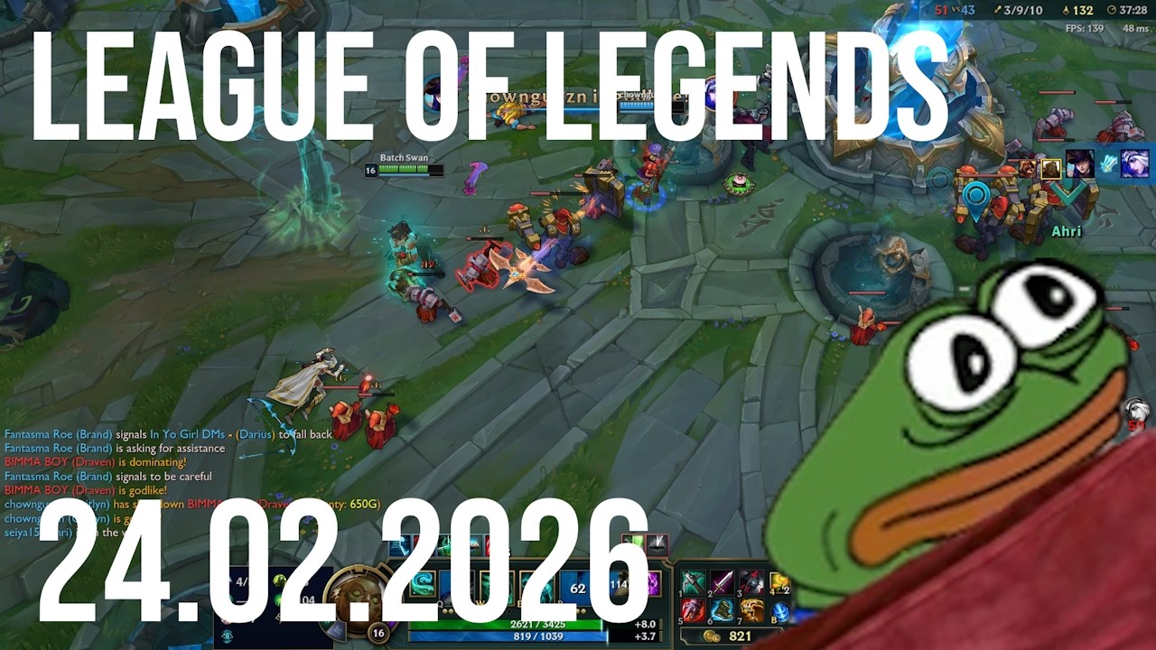 League of Legends | 24.02.2026 | @karlikovatovarna1