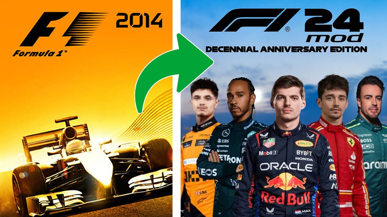 O PIOR virou O MELHOR? - F1 2014 - F1 24  Mod Decennial Anniversary Edition