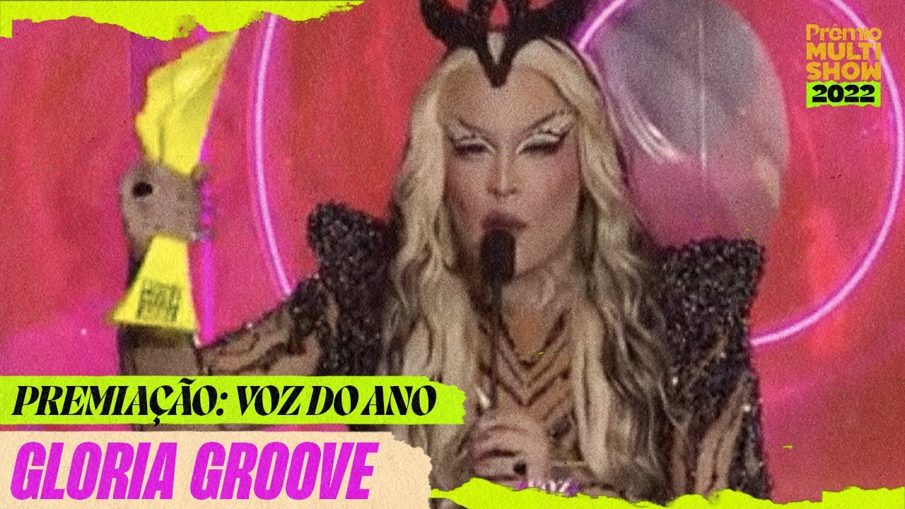 Gloria Groove ganha a categoria VOZ DO ANO | Prêmio Multishow 2022 | Música Multishow