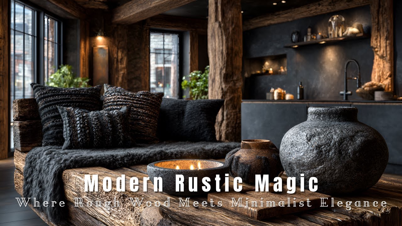 Modern Rustic Interior Design Ideas | Warm Minimalist Home Decor with Natural Textures