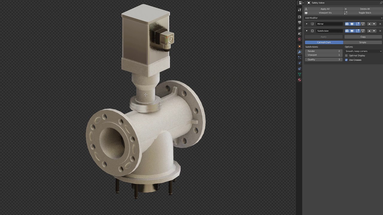 Safety Valve - Blender 3D model