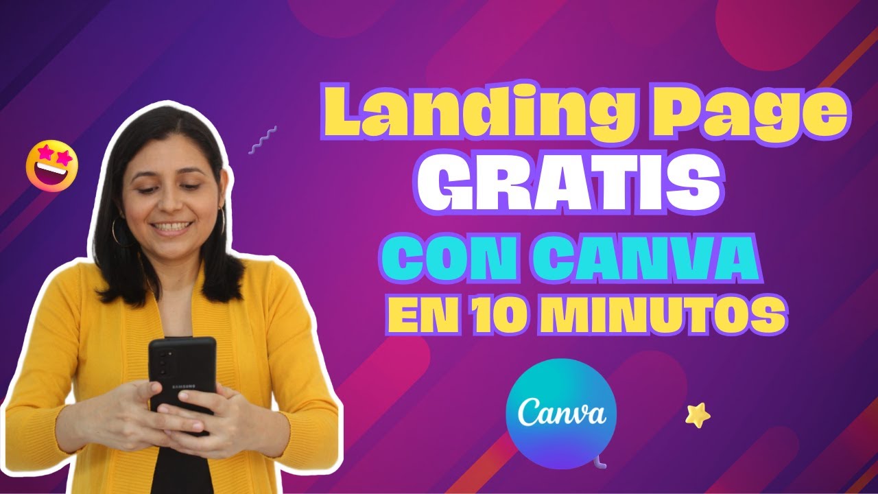 Como hacer una LANDING PAGE GRATIS en CANVA en solo 10 minutos