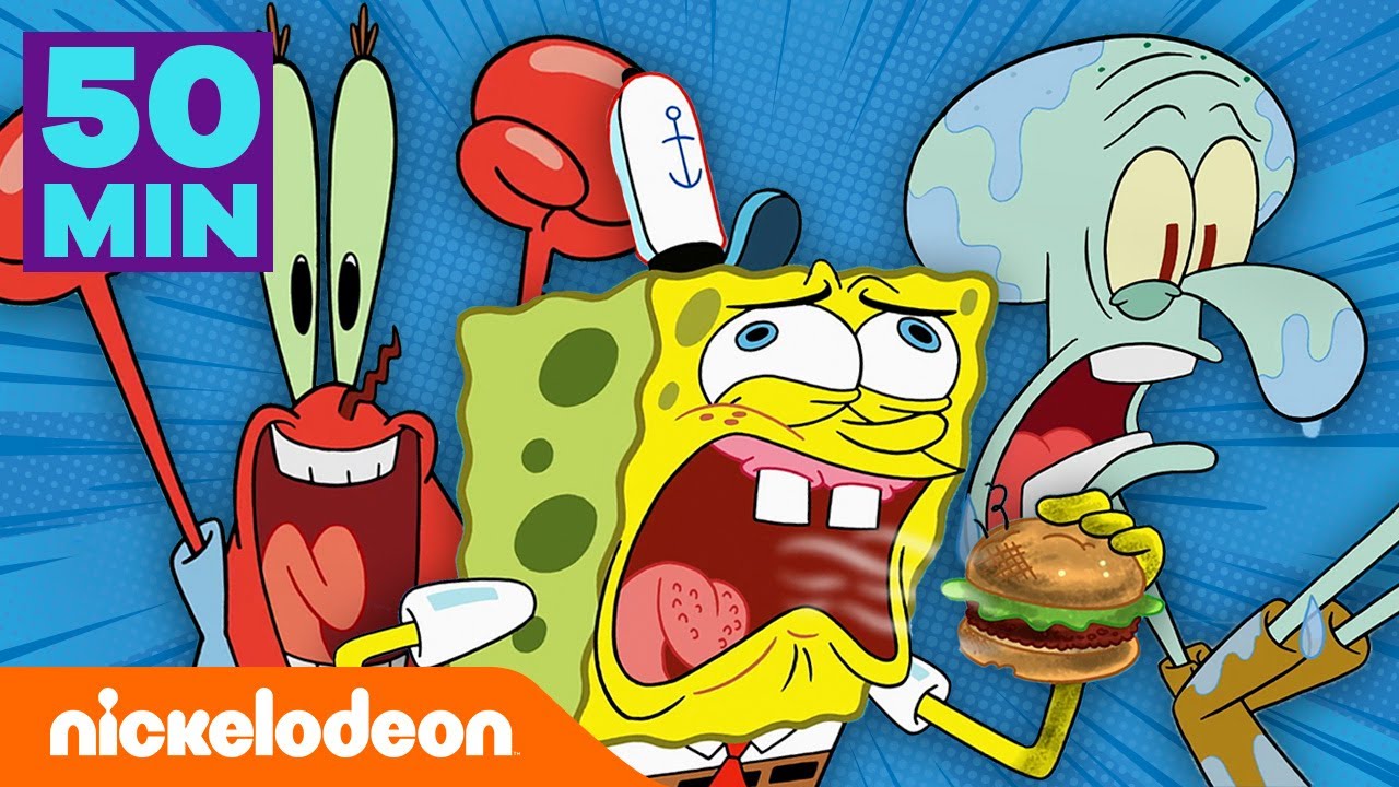 SpongeBob | SpongeBob sezon 11: Najlepsze momenty - Część 5 przez 50 minut! | Nickelodeon Polska