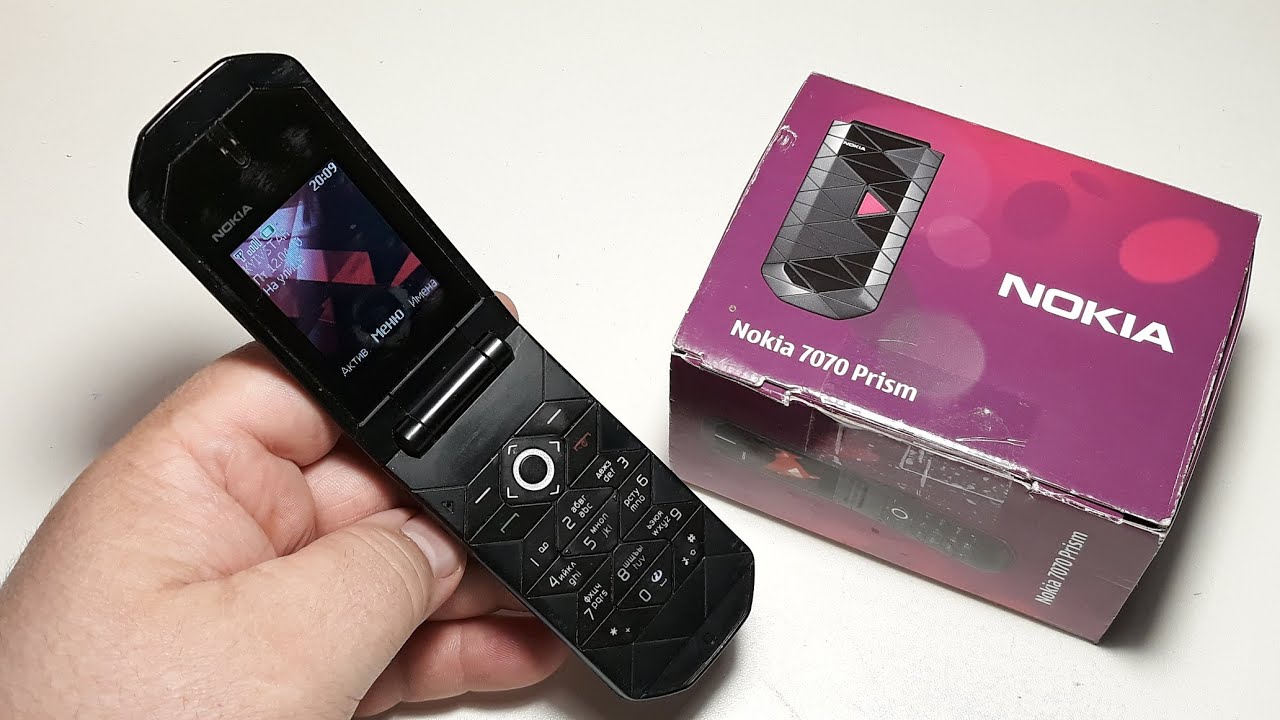 Nokia 7070 Prism. Капсула времени с русским языком 2008 год. Ретро телефон для коллекции
