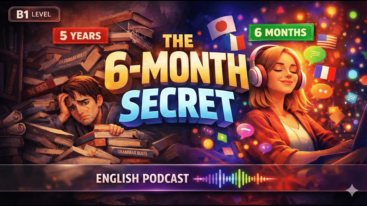 Master ANY Language in 6 Months: 5 Daily Habits | English Podcast (B1)