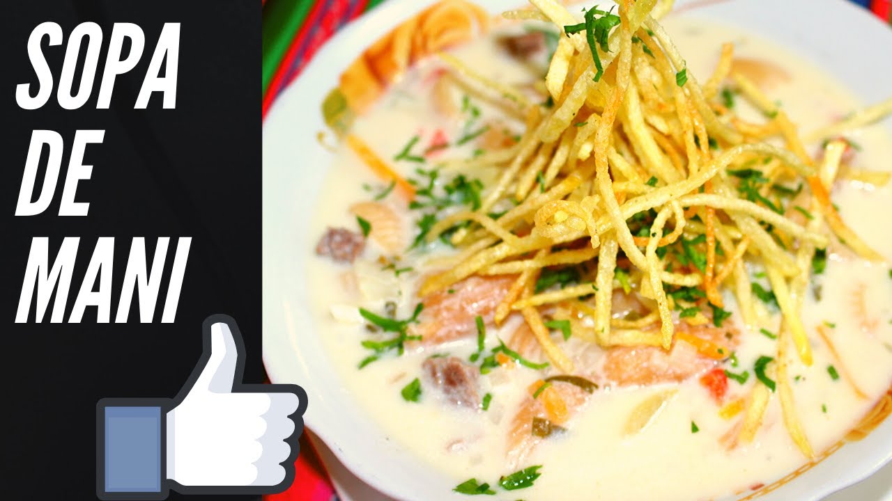 SOPA DE MANI🥣 Bolivia Facil y Rapido✅!!