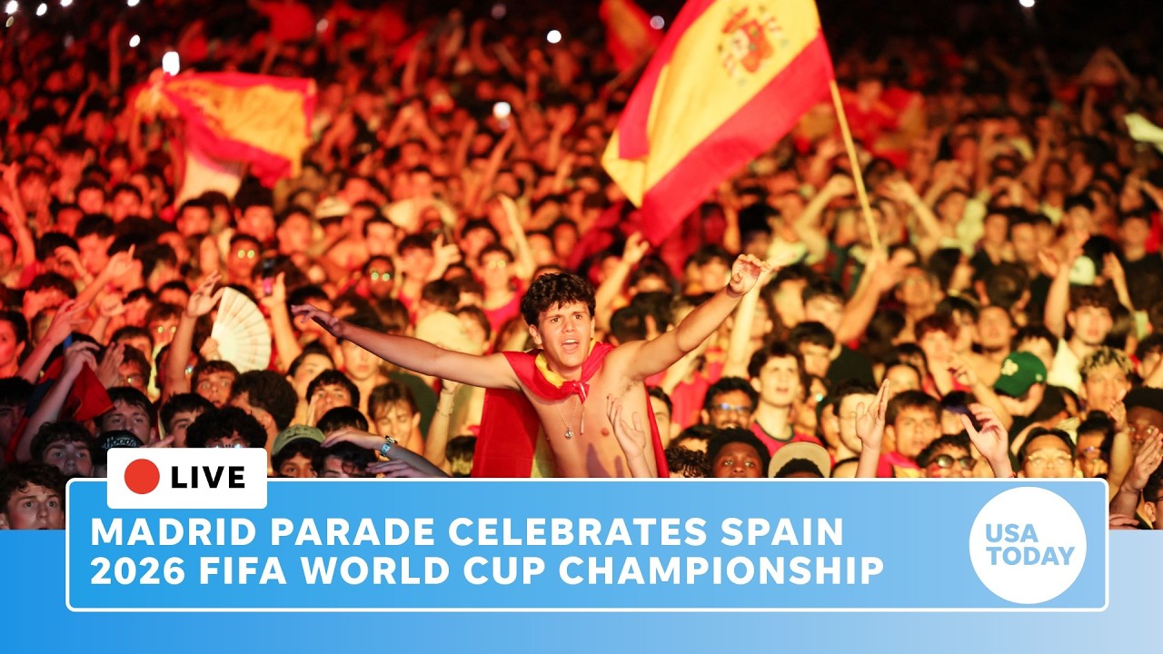 Live: Spain parade celebrates 2026 FIFA World Cup championship victory over Argentina