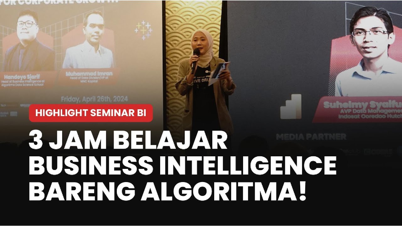 Highlight Seminar Business Intelligence & Networking | Event Algoritma | Algoritma 2024
