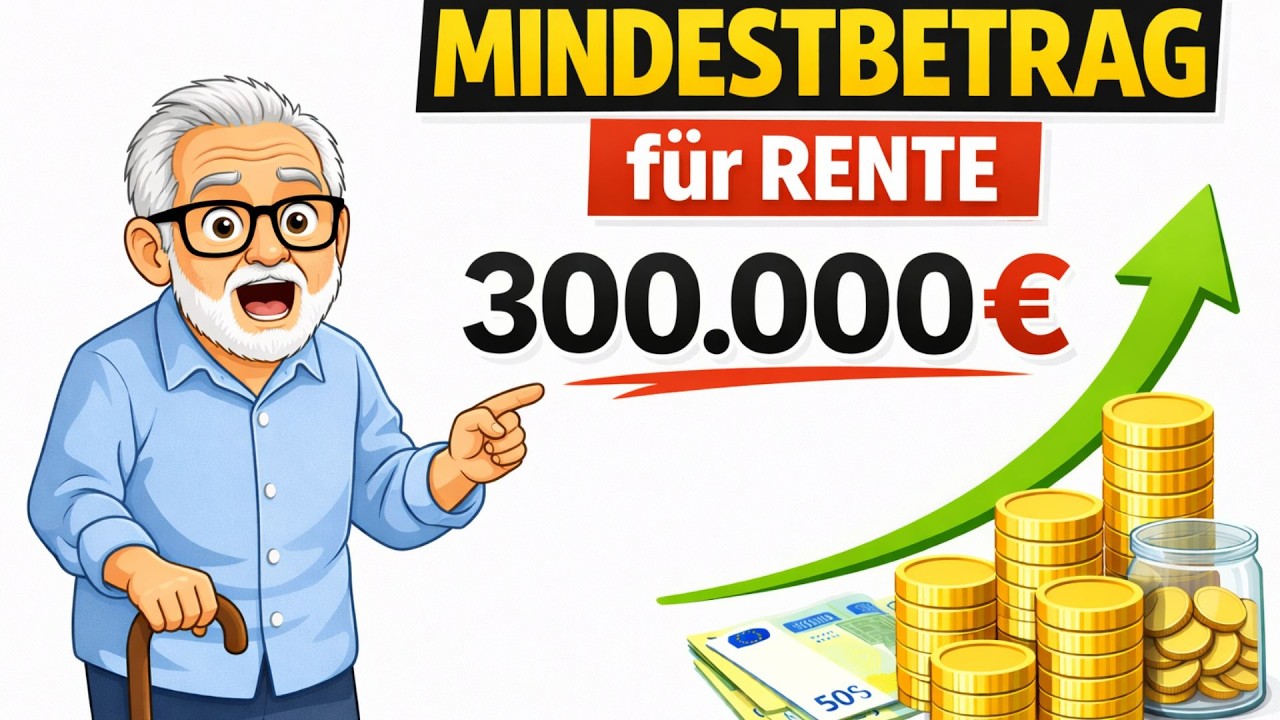 Das ist der MINDESTBETRAG, den du brauchst, um in Deutschland in Rente zu gehen