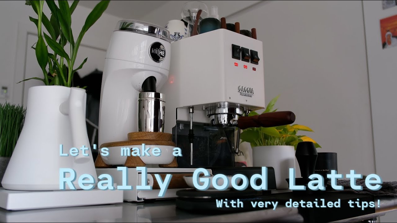 How to steam milk for lattes with the Gaggia Classic Pro (Full Espresso and Latte Workflow)
