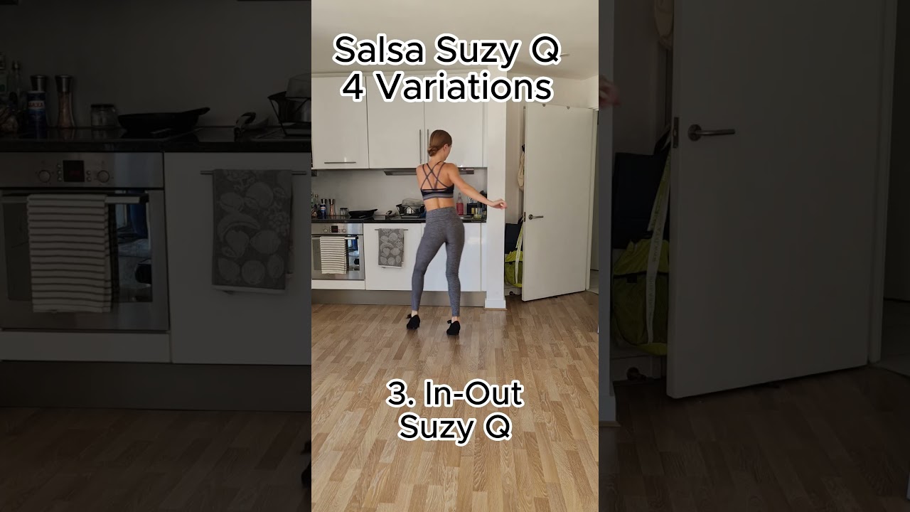 How To Do A Salsa Suzy Q 4 Ways - Salsa Footwork Variations - Rasa Pauzaite  