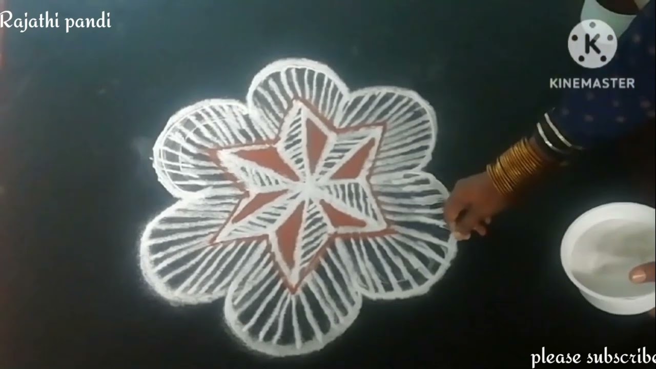 simple easy dot rangoli//&hearts;️ daily kolam//(5*3) Dot Rangoli//padikulam 🎉🤓