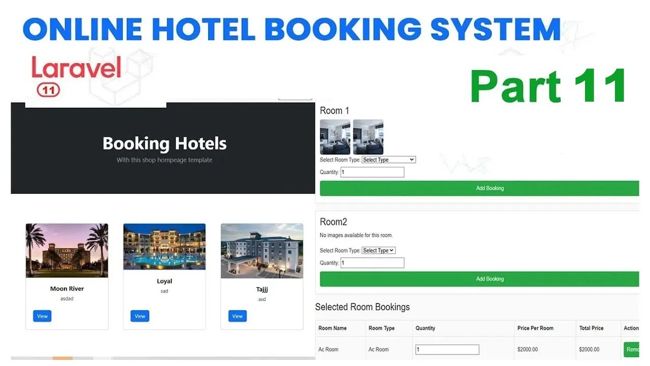 How to Build a Hotel Management System in Laravel Part 11 | Step-by-Step Tutorial